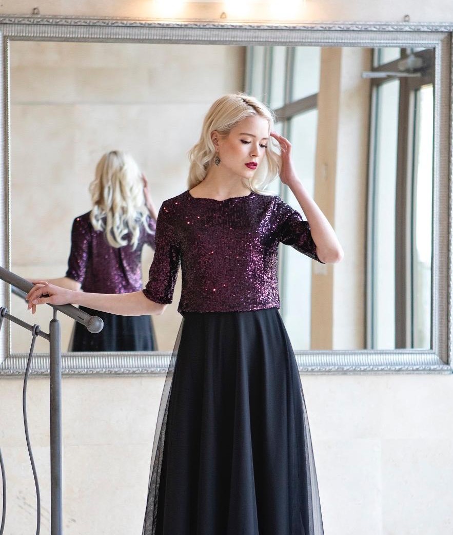 שמלה מעוצבת דגם טוי מקסי שמלה מעוצבת דגם טוי מקסי